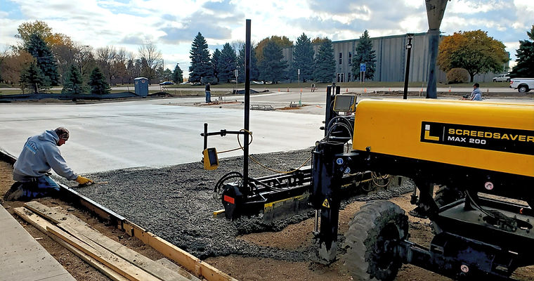 Ligchine Concrete Screed with Topcon LPS